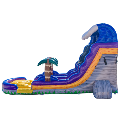 18ft Grey Surge Dual Lane Slide
