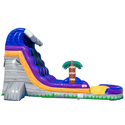 18ft Grey Surge Dual Lane Slide