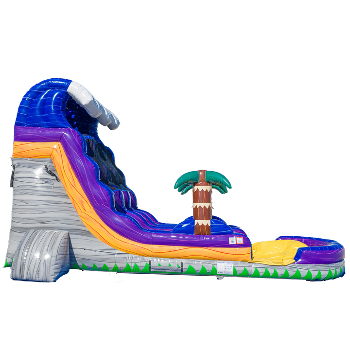 18ft Grey Surge Dual Lane Slide