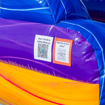 18ft Grey Surge Dual Lane Slide