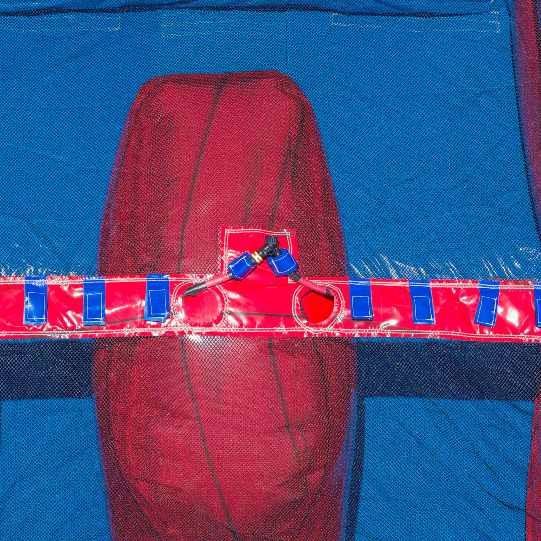 27ft Red, White and Cool Dual Slide with Slip N&