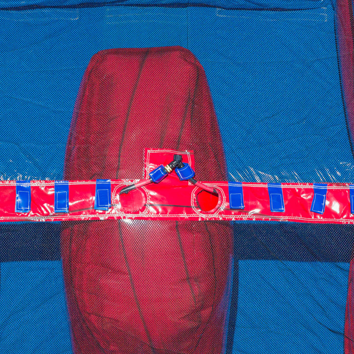 27ft Red, White and Cool Dual Slide with Slip N&