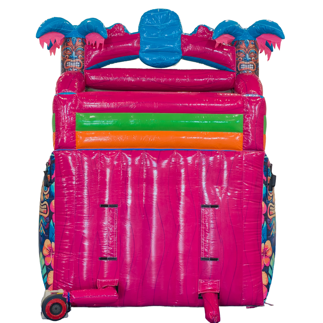 16FT Aloha Splash (Hawaiian Hibiscus) Dual Lane Slide