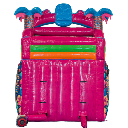 16FT Aloha Splash (Hawaiian Hibiscus) Dual Lane Slide