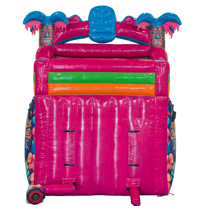 16FT Aloha Splash (Hawaiian Hibiscus) Dual Lane Slide