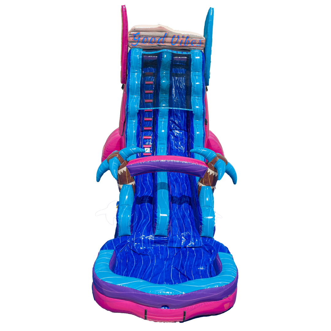 22FT Good Vibes Single Magenta Colorway Slide