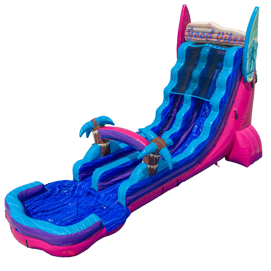 22FT Good Vibes Single Magenta Colorway Slide