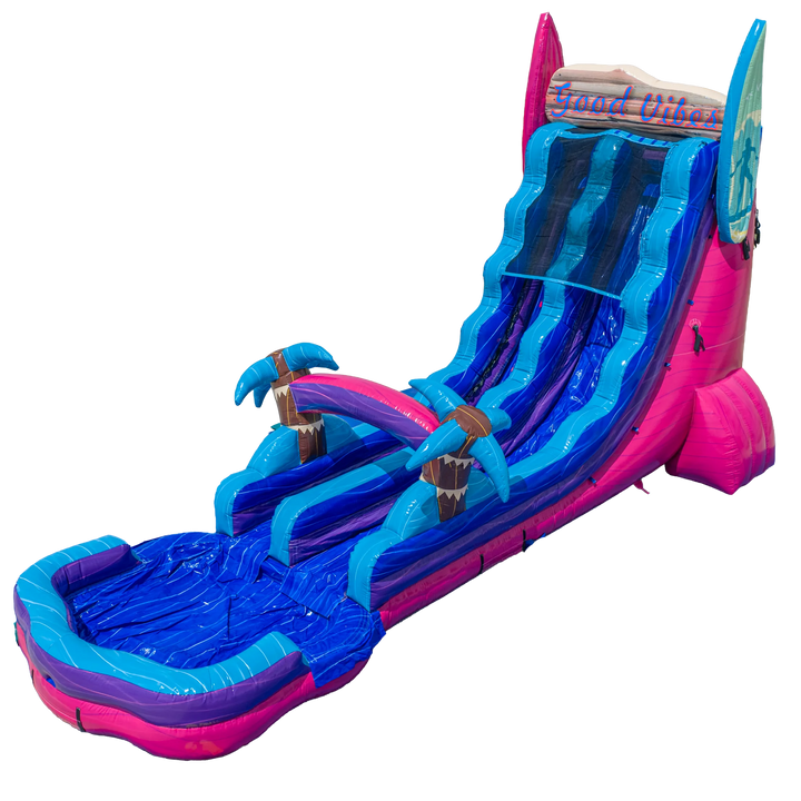 22FT Good Vibes Single Magenta Colorway Slide