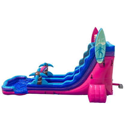 22FT Good Vibes Single Magenta Colorway Slide