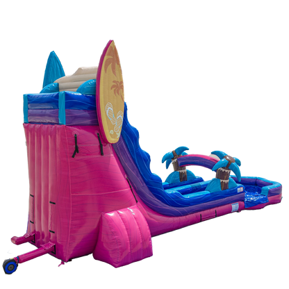 22FT Good Vibes Single Magenta Colorway Slide