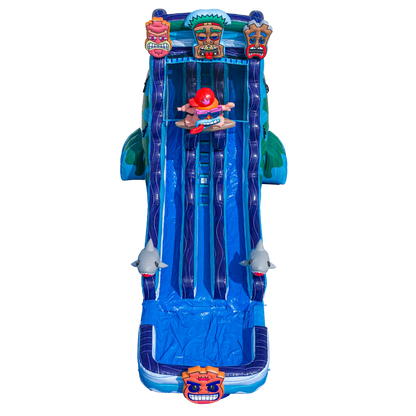 22FT Tiki Tovi Dual Lane Slide