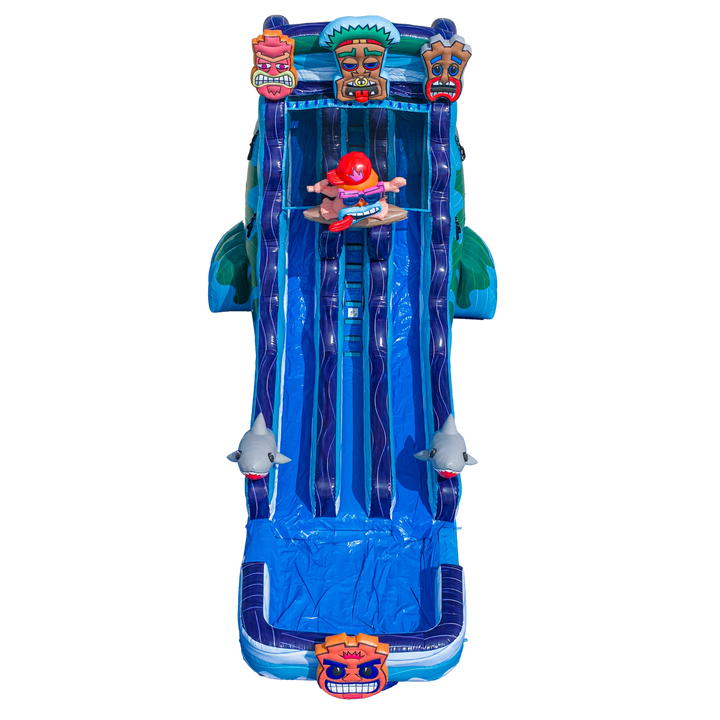 22FT Tiki Tovi Dual Lane Slide