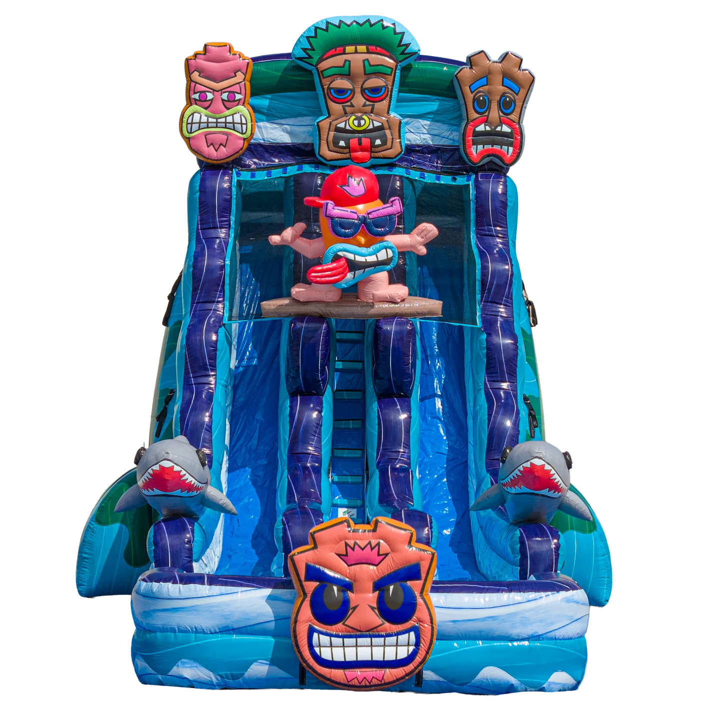 22FT Tiki Tovi Dual Lane Slide