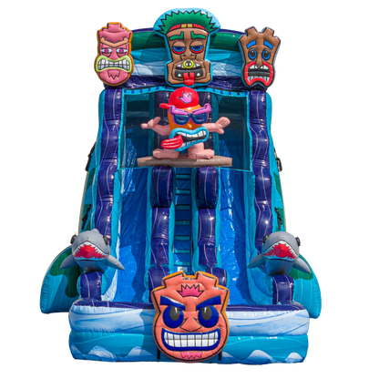 22FT Tiki Tovi Dual Lane Slide