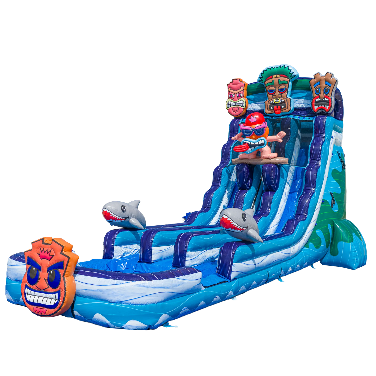 22FT Tiki Tovi Dual Lane Slide