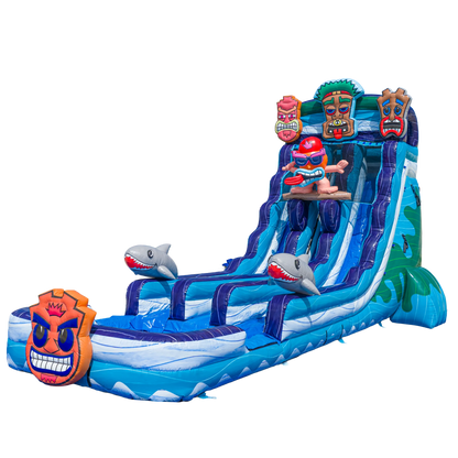 22FT Tiki Tovi Dual Lane Slide