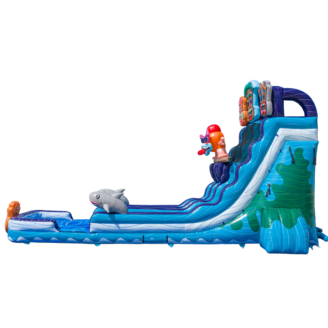 22FT Tiki Tovi Dual Lane Slide