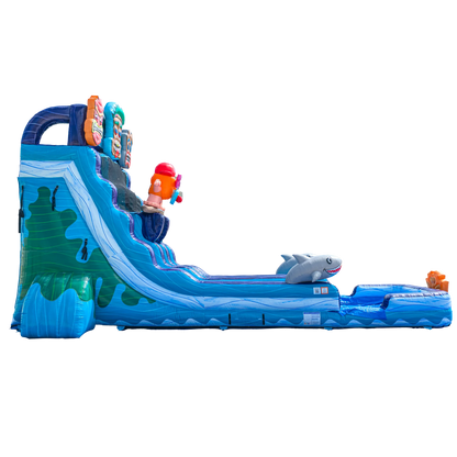 22FT Tiki Tovi Dual Lane Slide