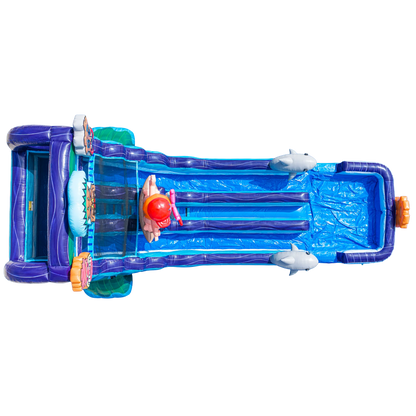 22FT Tiki Tovi Dual Lane Slide