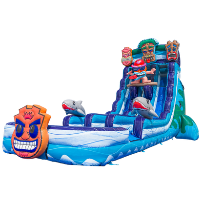22FT Tiki Tovi Dual Lane Slide