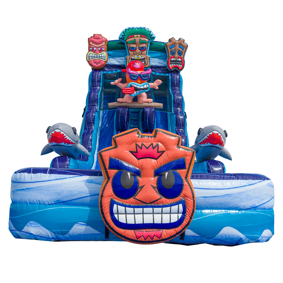22FT Tiki Tovi Dual Lane Slide