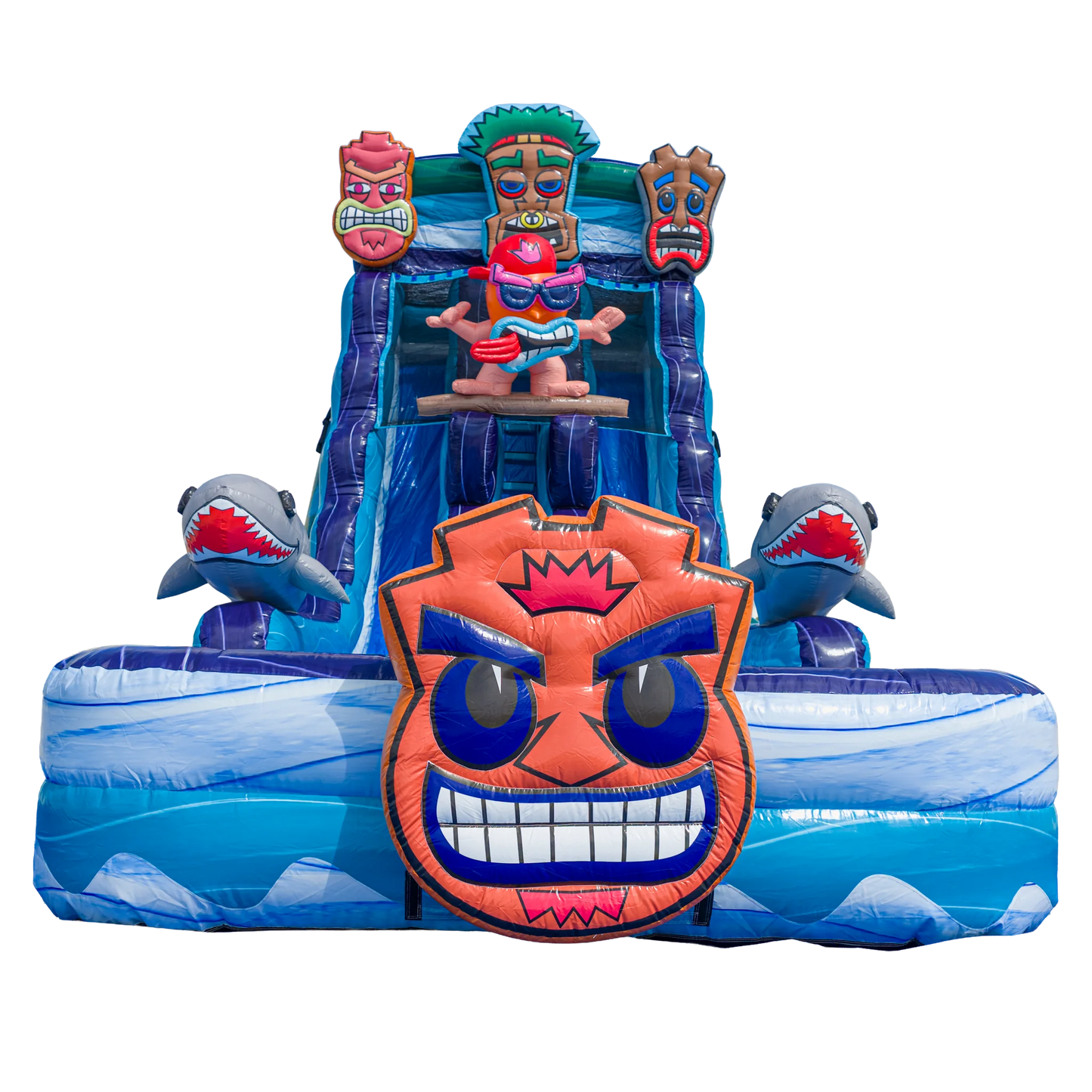 22FT Tiki Tovi Dual Lane Slide