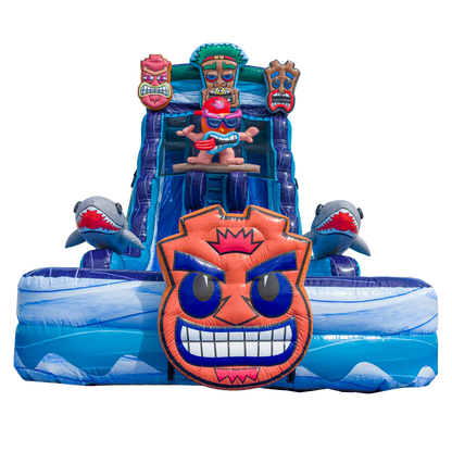 22FT Tiki Tovi Dual Lane Slide