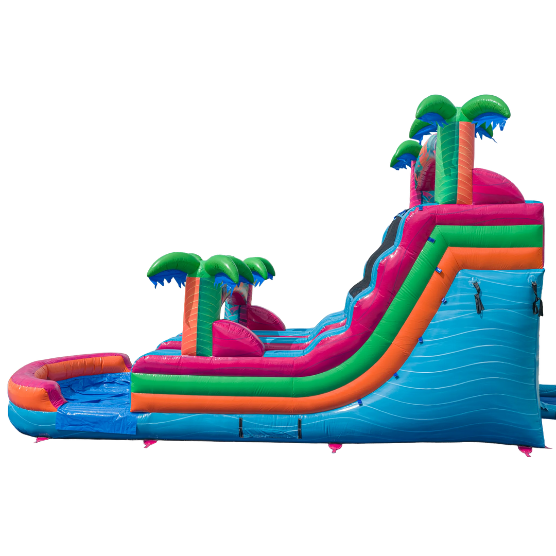 16FT Electric Tropics Dual Lane Slide