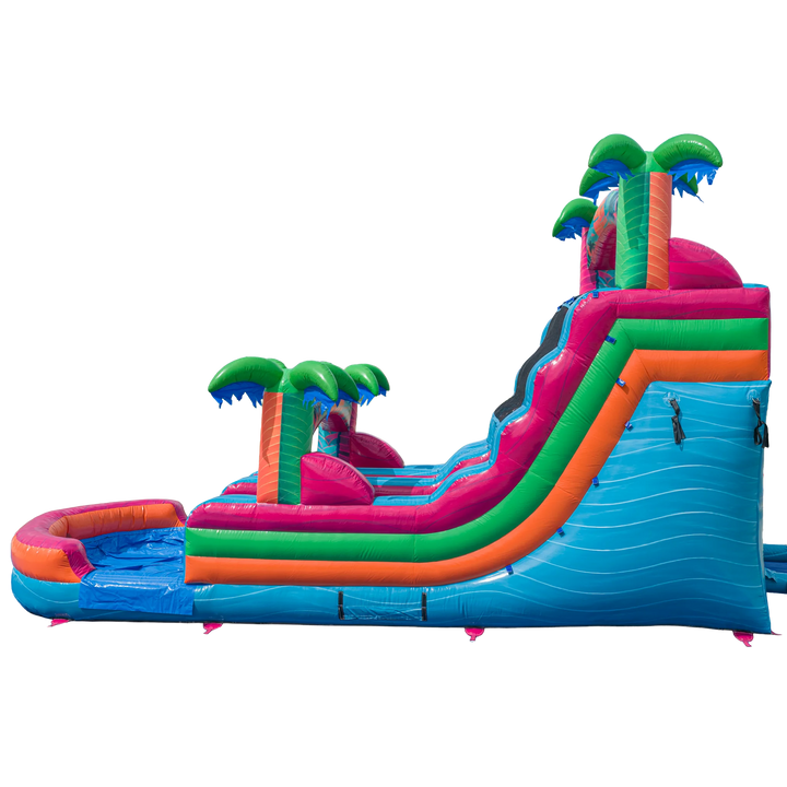 16FT Electric Tropics Dual Lane Slide