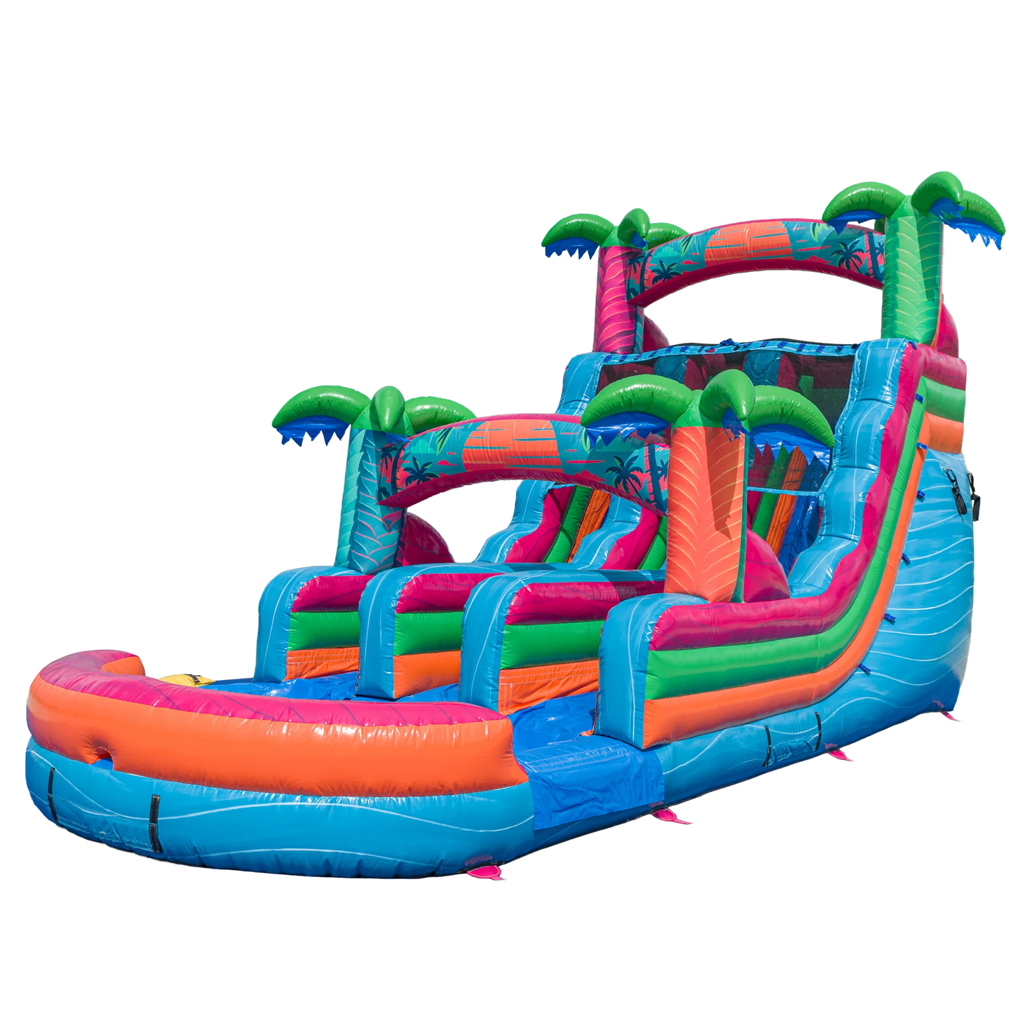 16FT Electric Tropics Dual Lane Slide