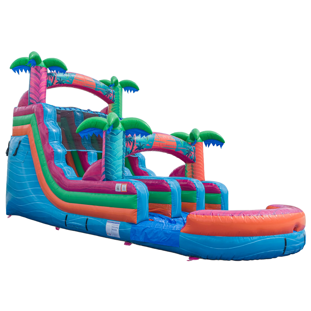 16FT Electric Tropics Dual Lane Slide