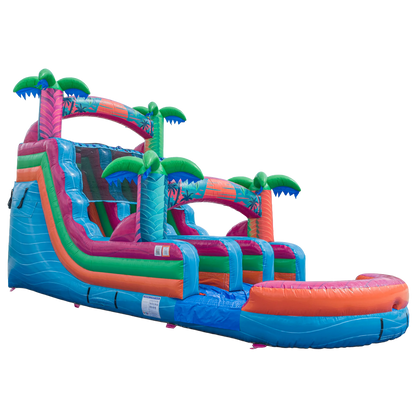 16FT Electric Tropics Dual Lane Slide