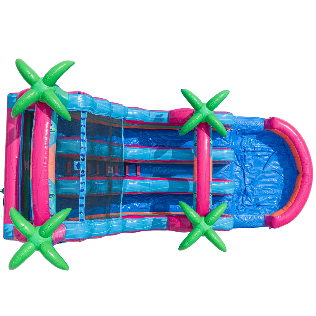 16FT Electric Tropics Dual Lane Slide