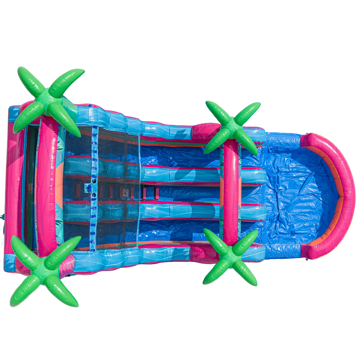 16FT Electric Tropics Dual Lane Slide