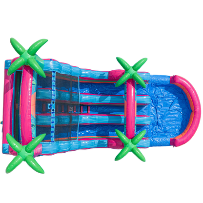 16FT Electric Tropics Dual Lane Slide