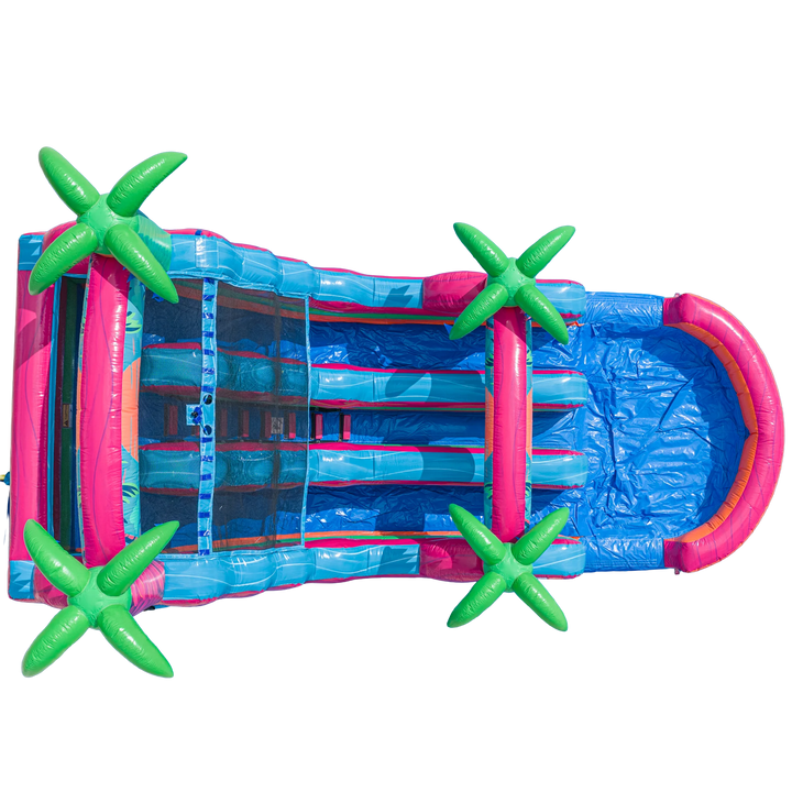 16FT Electric Tropics Dual Lane Slide