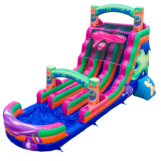 18FT Big Slime Dual Lane Slide