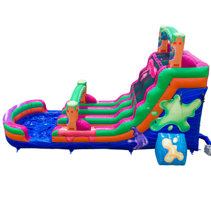 18FT Big Slime Dual Lane Slide