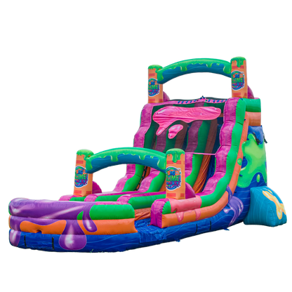 18FT Big Slime Dual Lane Slide