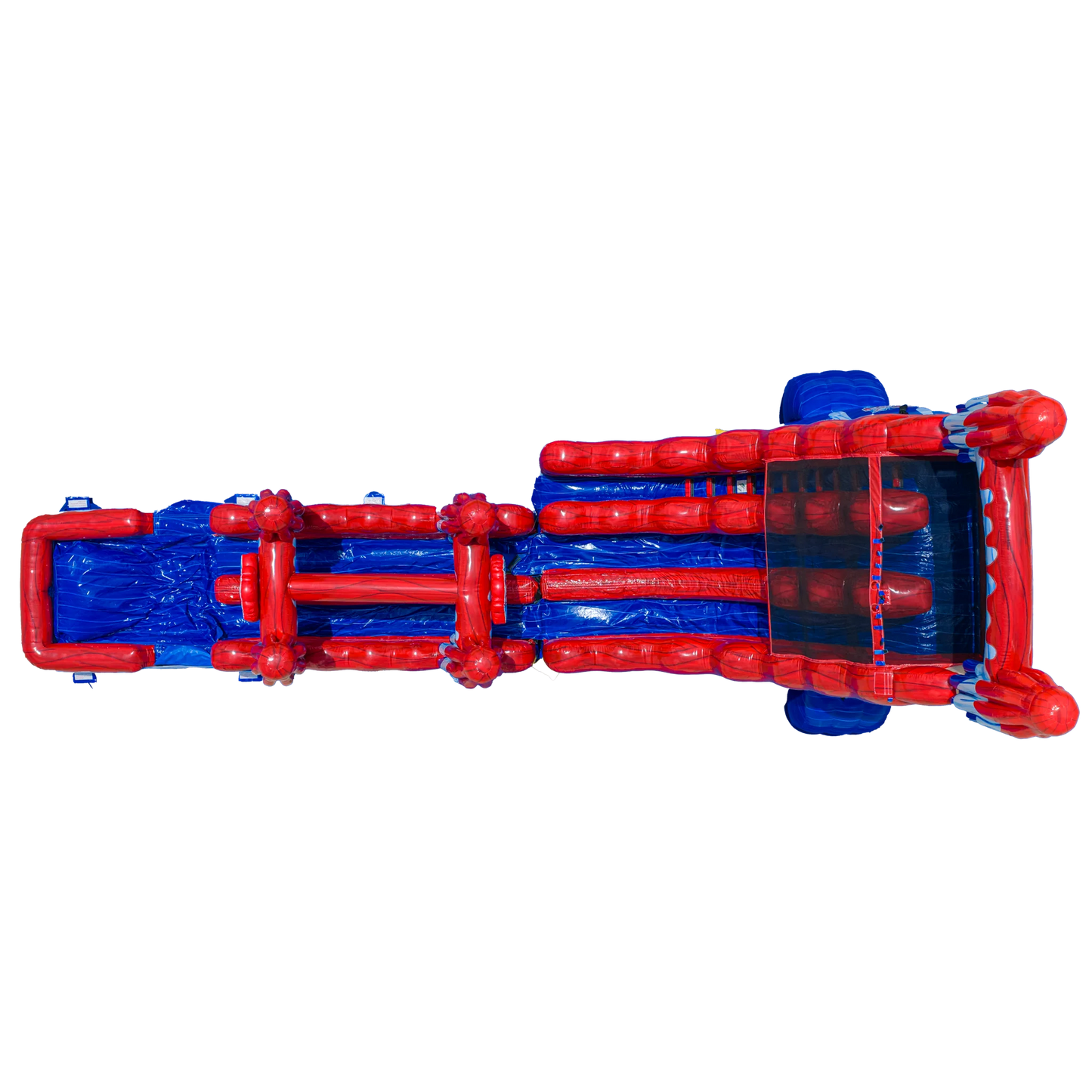 22FT Red, White and Cool Dual slide w/ Slip N Slide
