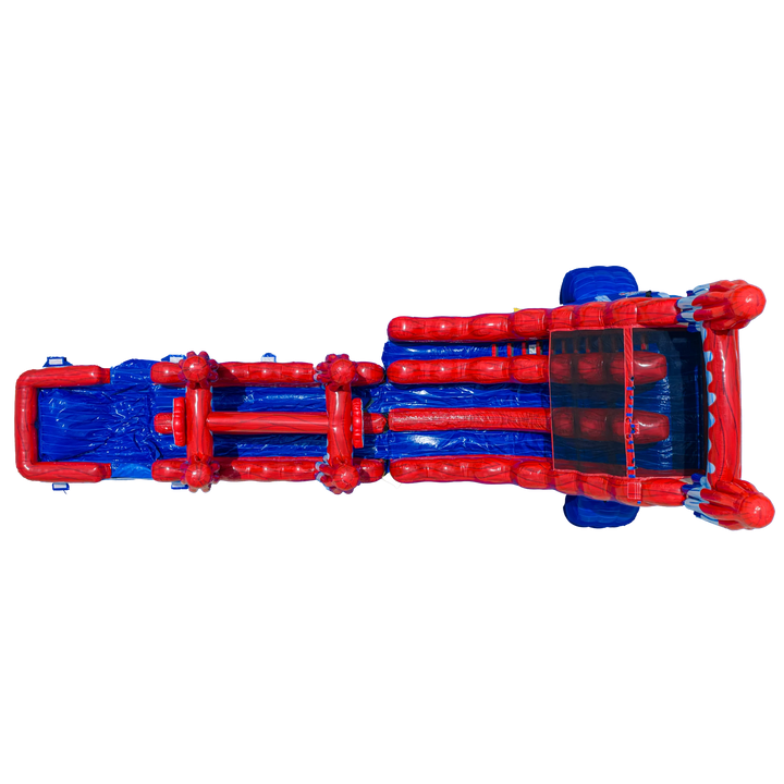 22FT Red, White and Cool Dual slide w/ Slip N Slide