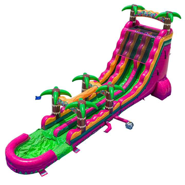 22FT Magenta Dual slide w/ Slip N Slide