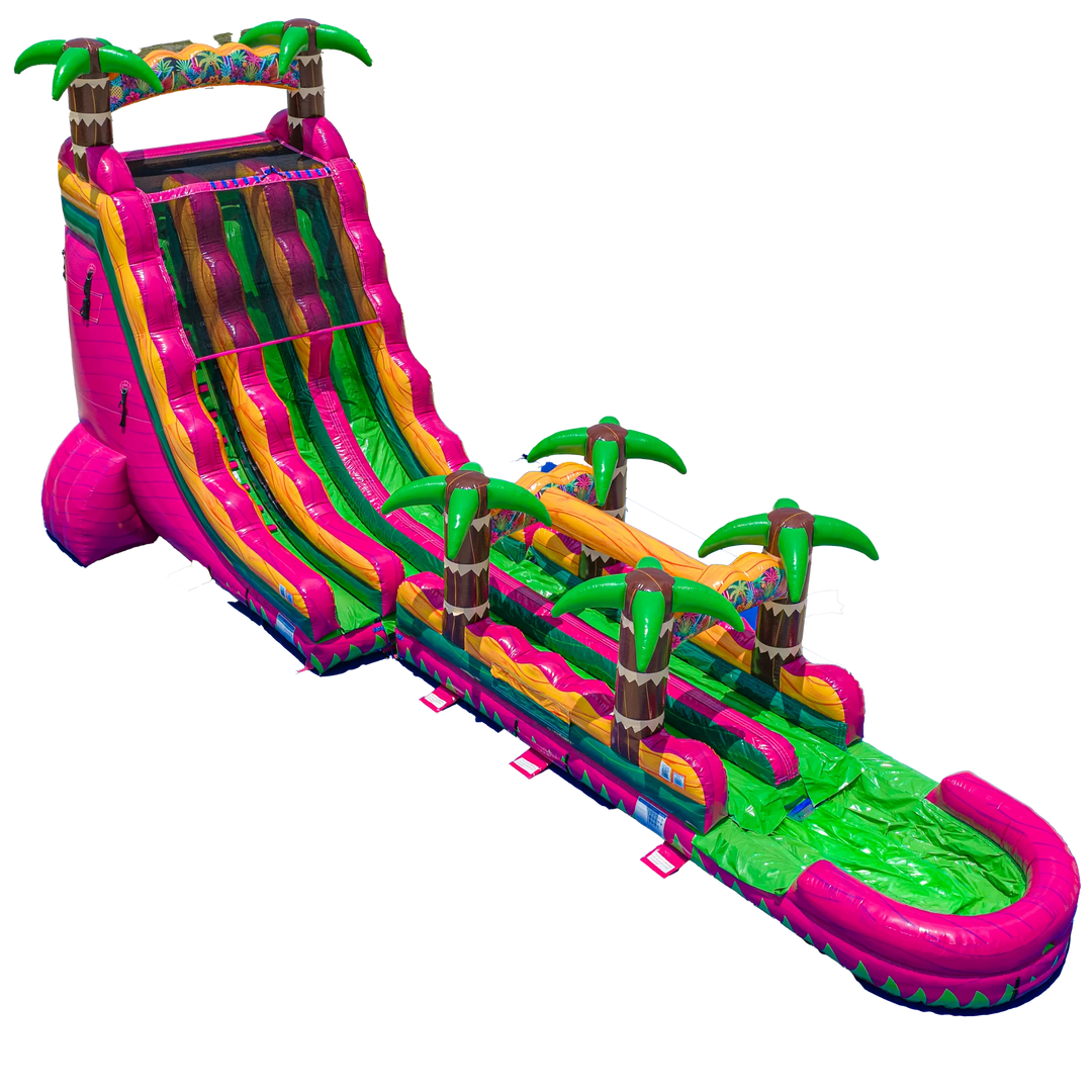 22FT Magenta Dual slide w/ Slip N Slide