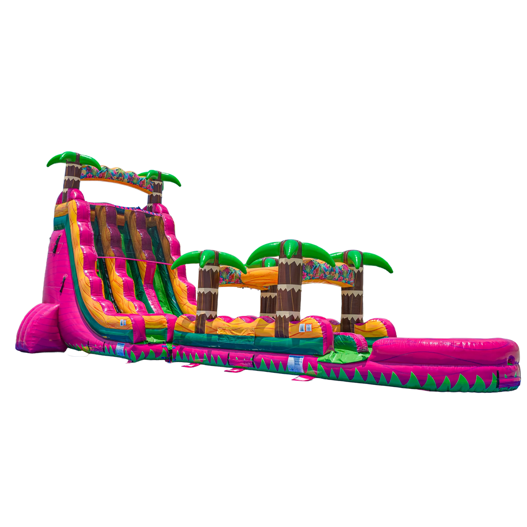 22FT Magenta Dual slide w/ Slip N Slide