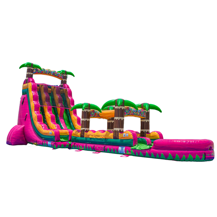 22FT Magenta Dual slide w/ Slip N Slide
