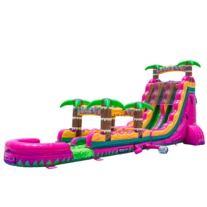 22FT Magenta Dual slide w/ Slip N Slide