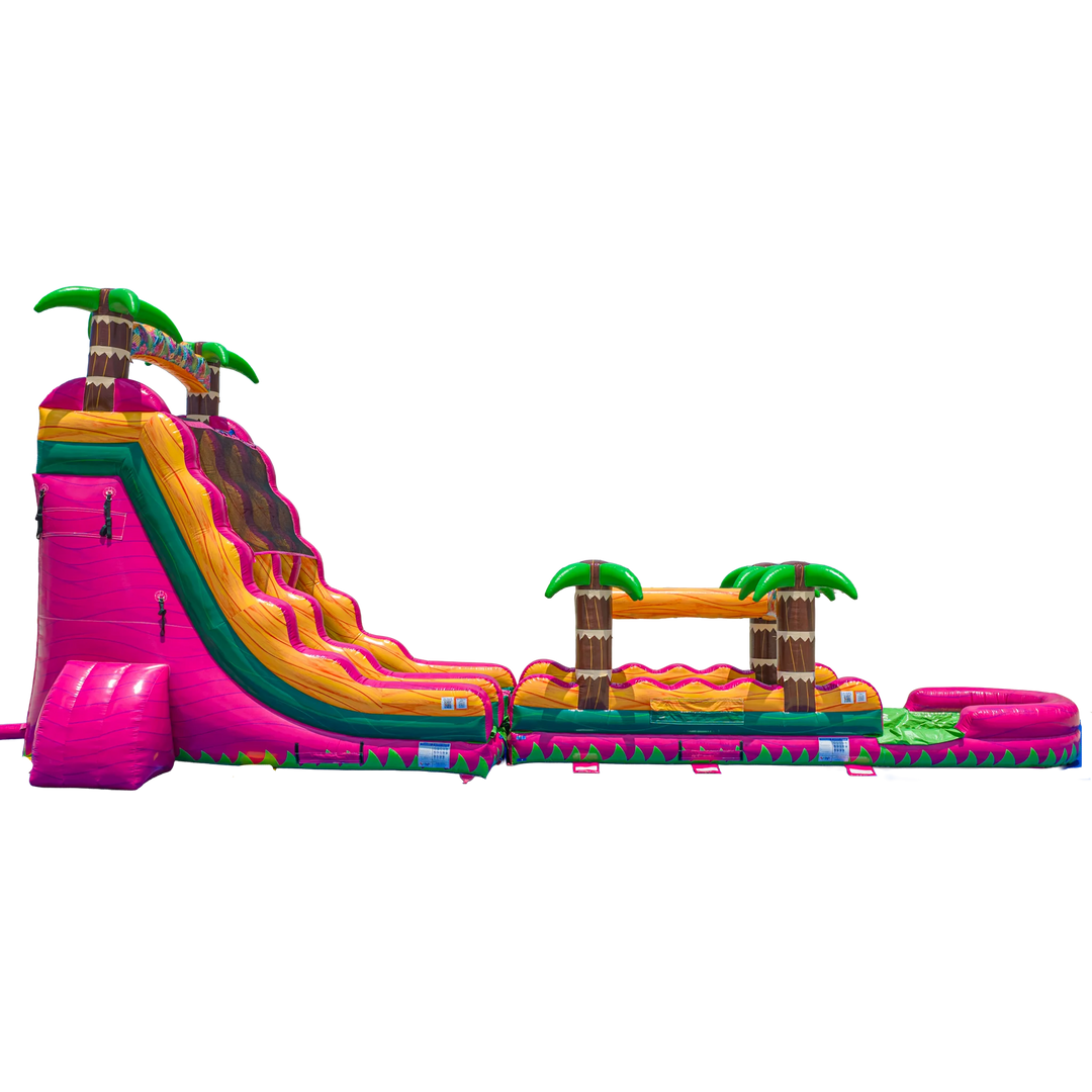 22FT Magenta Dual slide w/ Slip N Slide