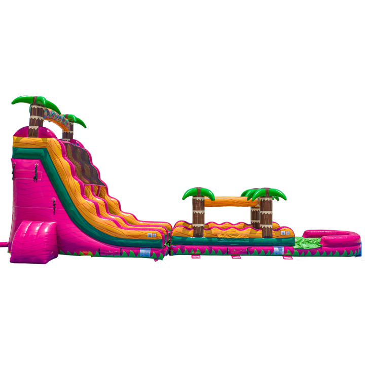 22FT Magenta Dual slide w/ Slip N Slide