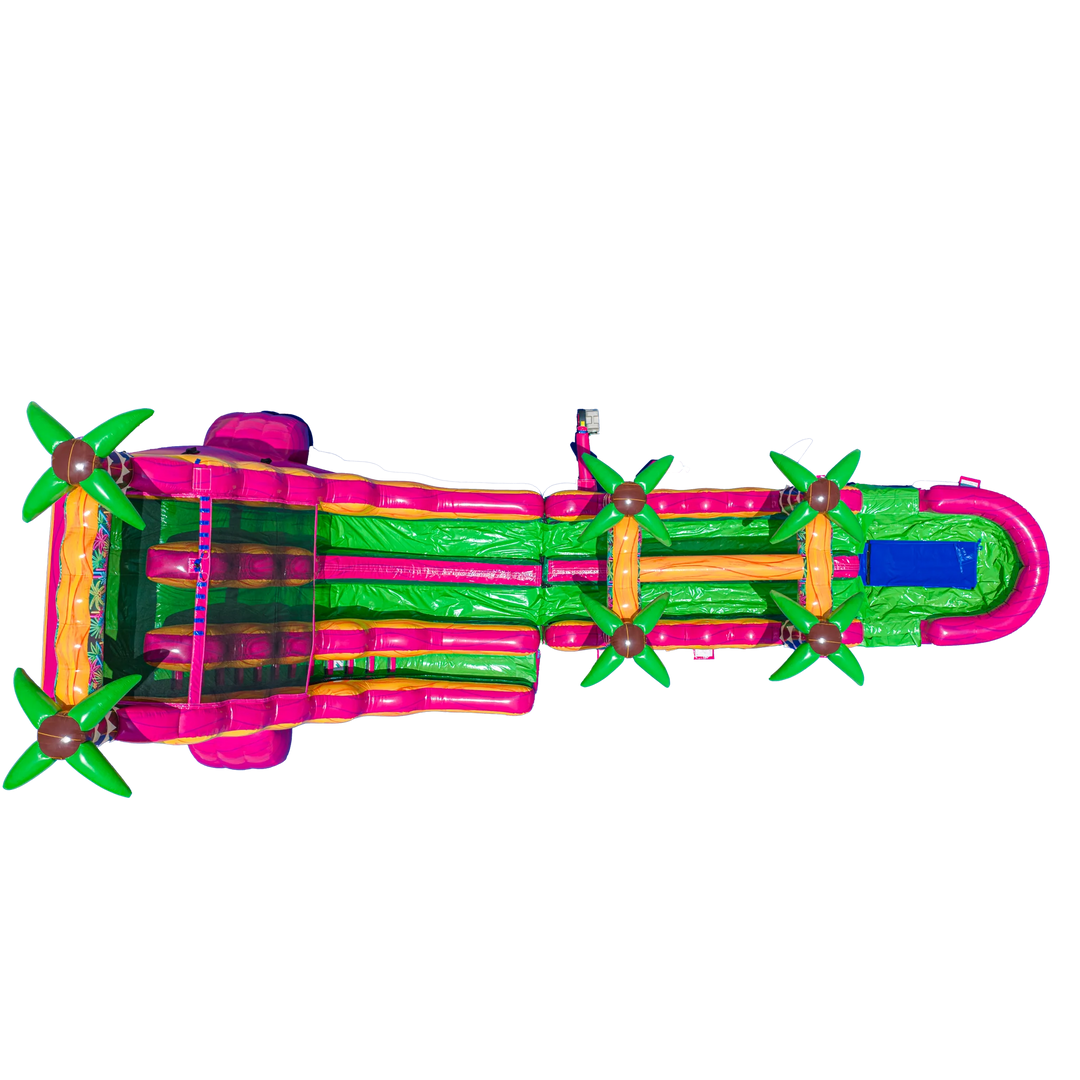 22FT Magenta Dual slide w/ Slip N Slide