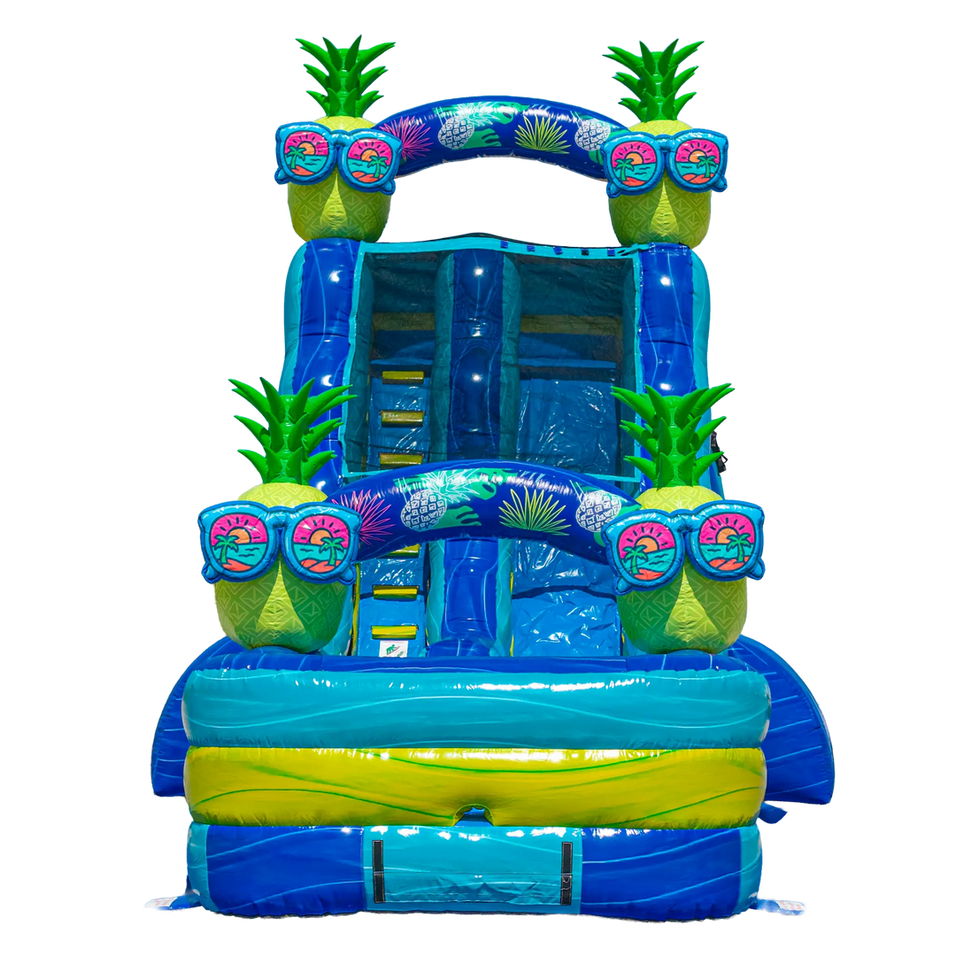 18FT Pineapple Single Lane Slide